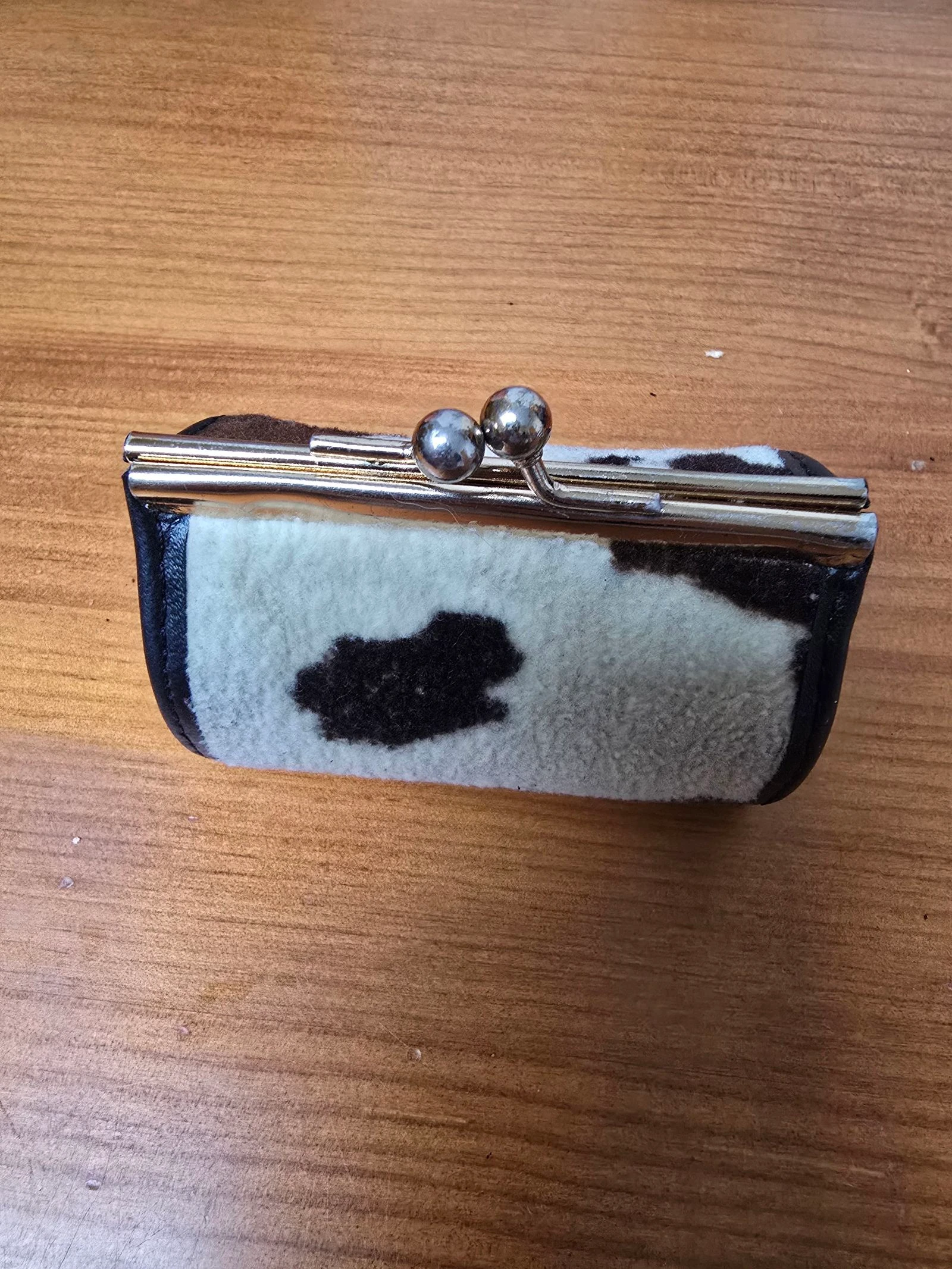 Porta moedas em pele